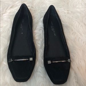 Saint & Libertine Black Calf Hair Flats Loafers